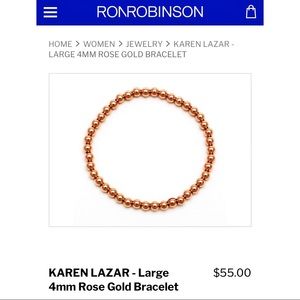 REAL Rose Gold 🌹 Stretch Bracelet Large 5MM